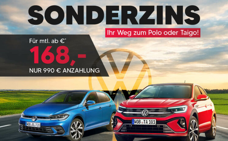  VW Polo & Taigo 1,99% Sonderfinanzierung